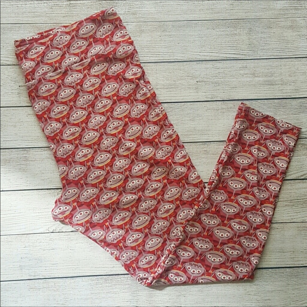 LuLaRoe TC2 Disney Leggings Pixar Toy Story Aliens